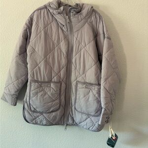 Free People Women's Quilted Lavender Jacket